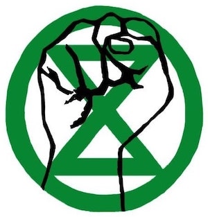 Logo Extinction Rebellion Justice Now!